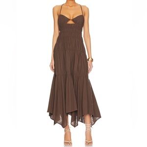 SNDYS Tahlia Brown Dress Revolve